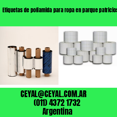 Etiquetas de poliamida para ropa en parque patricios