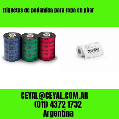 Etiquetas de poliamida para ropa en pilar