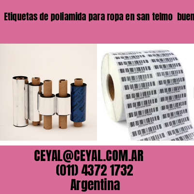 Etiquetas de poliamida para ropa en san telmo  buenos aires