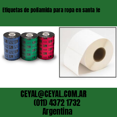 Etiquetas de poliamida para ropa en santa fe