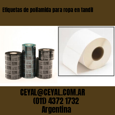 Etiquetas de poliamida para ropa en tandil