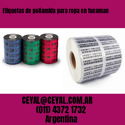 Etiquetas de poliamida para ropa en tucuman