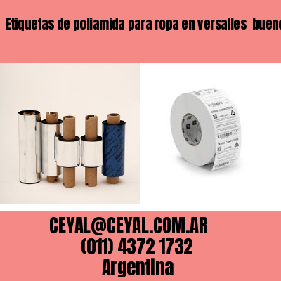 Etiquetas de poliamida para ropa en versalles  buenos aires