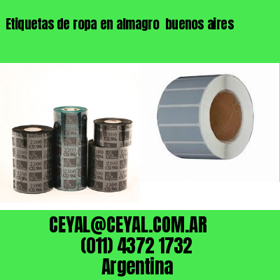 Etiquetas de ropa en almagro  buenos aires