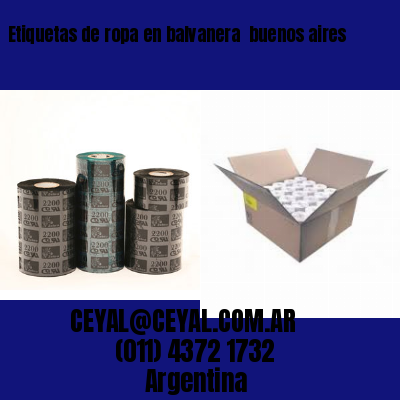 Etiquetas de ropa en balvanera  buenos aires