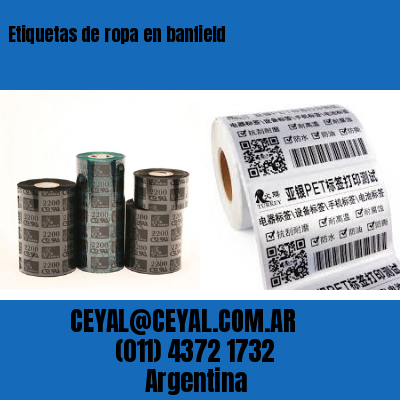 Etiquetas de ropa en banfield