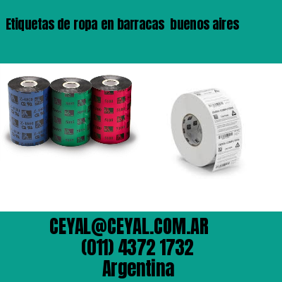 Etiquetas de ropa en barracas  buenos aires