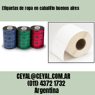 Etiquetas de ropa en caballito buenos aires