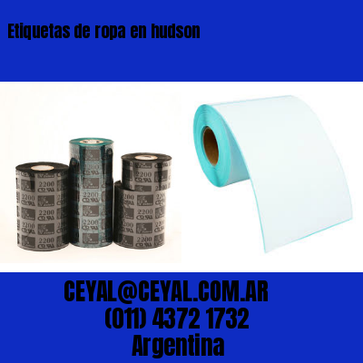 Etiquetas de ropa en hudson