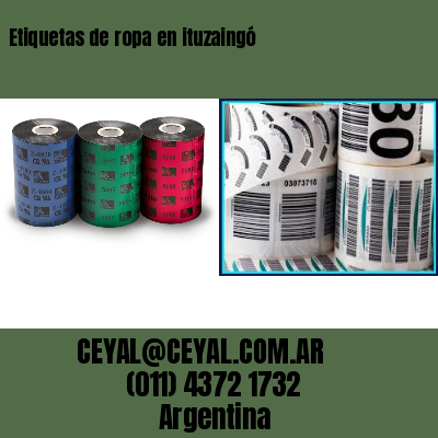 Etiquetas de ropa en ituzaingó