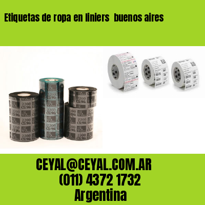 Etiquetas de ropa en liniers  buenos aires