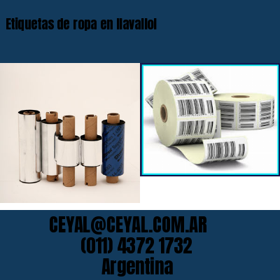 Etiquetas de ropa en llavallol