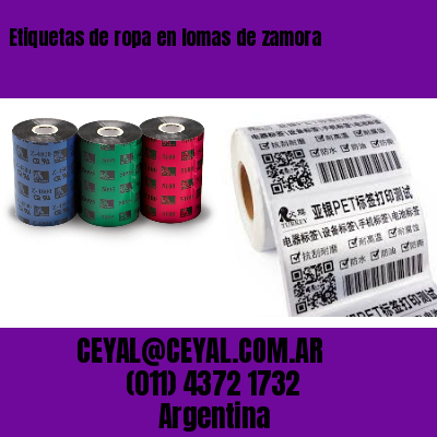 Etiquetas de ropa en lomas de zamora
