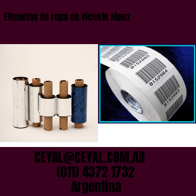 Etiquetas de ropa en vicente lópez