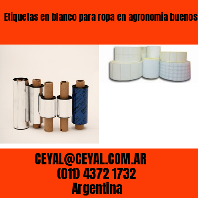 Etiquetas en blanco para ropa en agronomia buenos aires