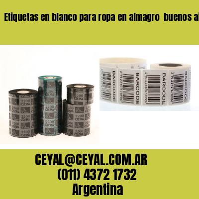 Etiquetas en blanco para ropa en almagro  buenos aires