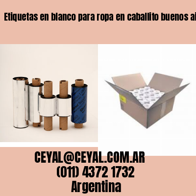Etiquetas en blanco para ropa en caballito buenos aires