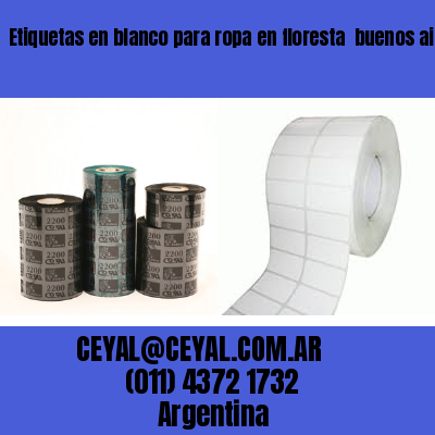 Etiquetas en blanco para ropa en floresta  buenos aires