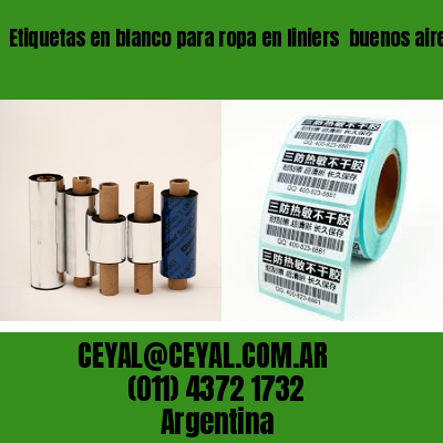 Etiquetas en blanco para ropa en liniers  buenos aires