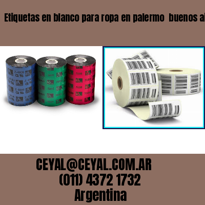 Etiquetas en blanco para ropa en palermo  buenos aires