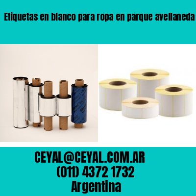 Etiquetas en blanco para ropa en parque avellaneda  buenos aires