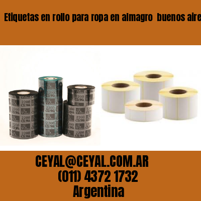 Etiquetas en rollo para ropa en almagro  buenos aires