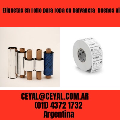 Etiquetas en rollo para ropa en balvanera  buenos aires