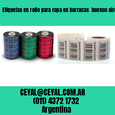 Etiquetas en rollo para ropa en barracas  buenos aires