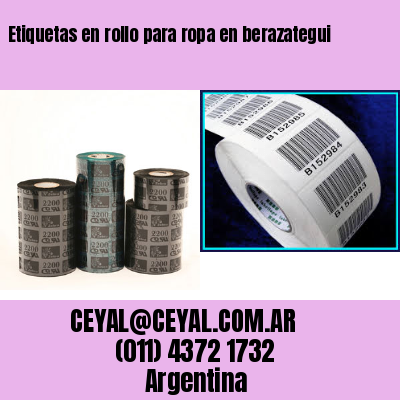 Etiquetas en rollo para ropa en berazategui