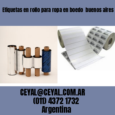 Etiquetas en rollo para ropa en boedo  buenos aires
