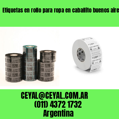 Etiquetas en rollo para ropa en caballito buenos aires