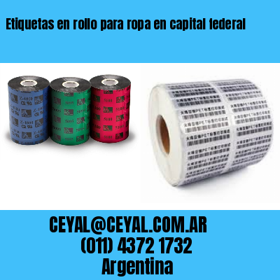 Etiquetas en rollo para ropa en capital federal