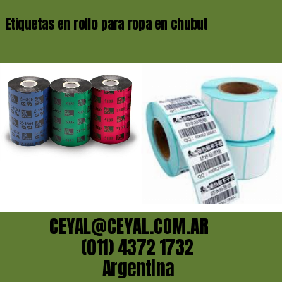 Etiquetas en rollo para ropa en chubut