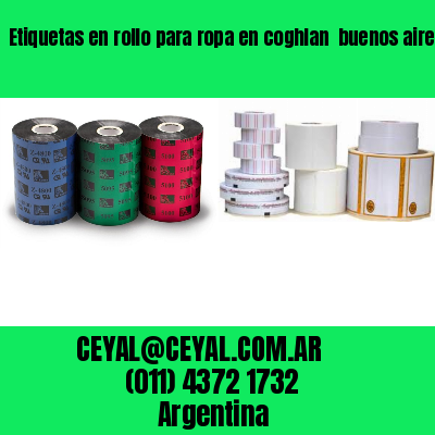 Etiquetas en rollo para ropa en coghlan  buenos aires