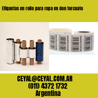 Etiquetas en rollo para ropa en don torcuato