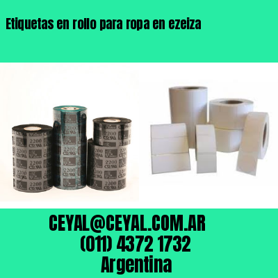 Etiquetas en rollo para ropa en ezeiza