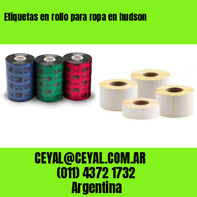Etiquetas en rollo para ropa en hudson