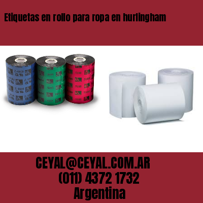 Etiquetas en rollo para ropa en hurlingham