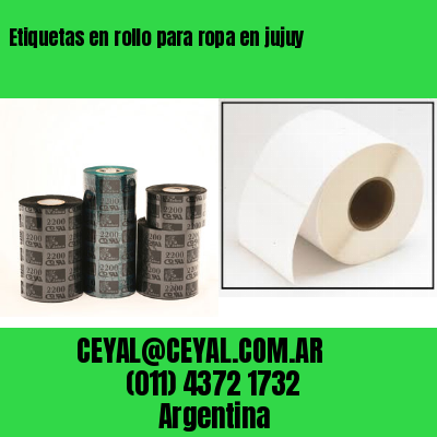 Etiquetas en rollo para ropa en jujuy