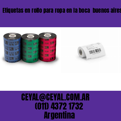 Etiquetas en rollo para ropa en la boca  buenos aires