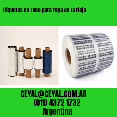 Etiquetas en rollo para ropa en la rioja