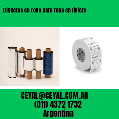 Etiquetas en rollo para ropa en liniers