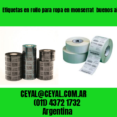 Etiquetas en rollo para ropa en monserrat  buenos aires