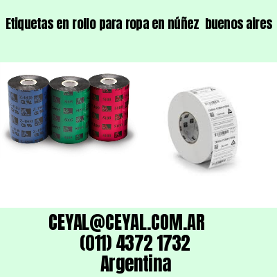 Etiquetas en rollo para ropa en núñez  buenos aires