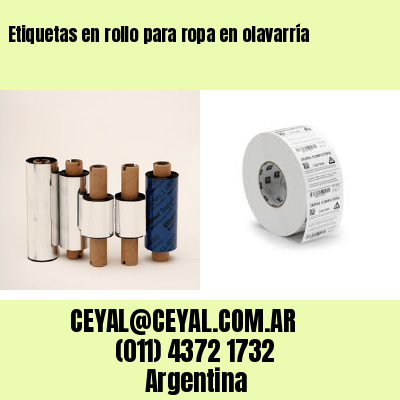 Etiquetas en rollo para ropa en olavarría