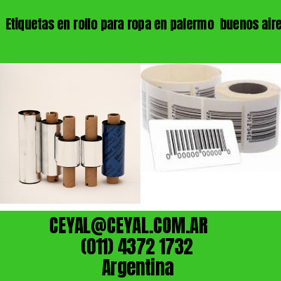 Etiquetas en rollo para ropa en palermo  buenos aires