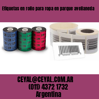 Etiquetas en rollo para ropa en parque avellaneda
