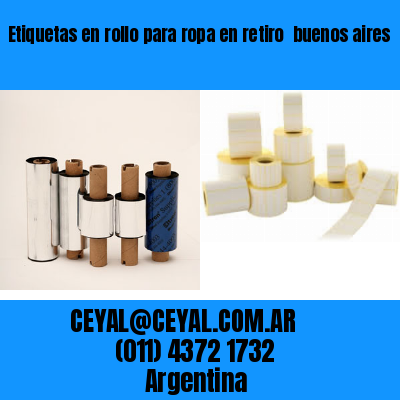 Etiquetas en rollo para ropa en retiro  buenos aires
