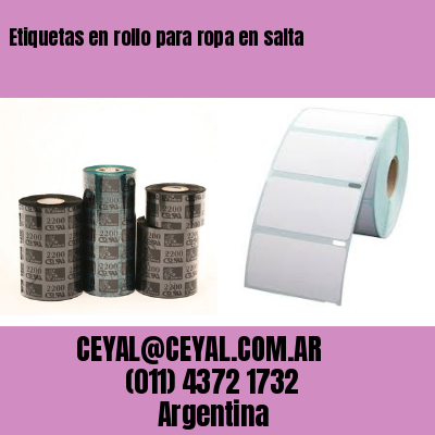 Etiquetas en rollo para ropa en salta