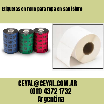 Etiquetas en rollo para ropa en san isidro